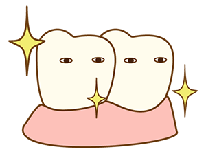 きらきらした歯のイラスト